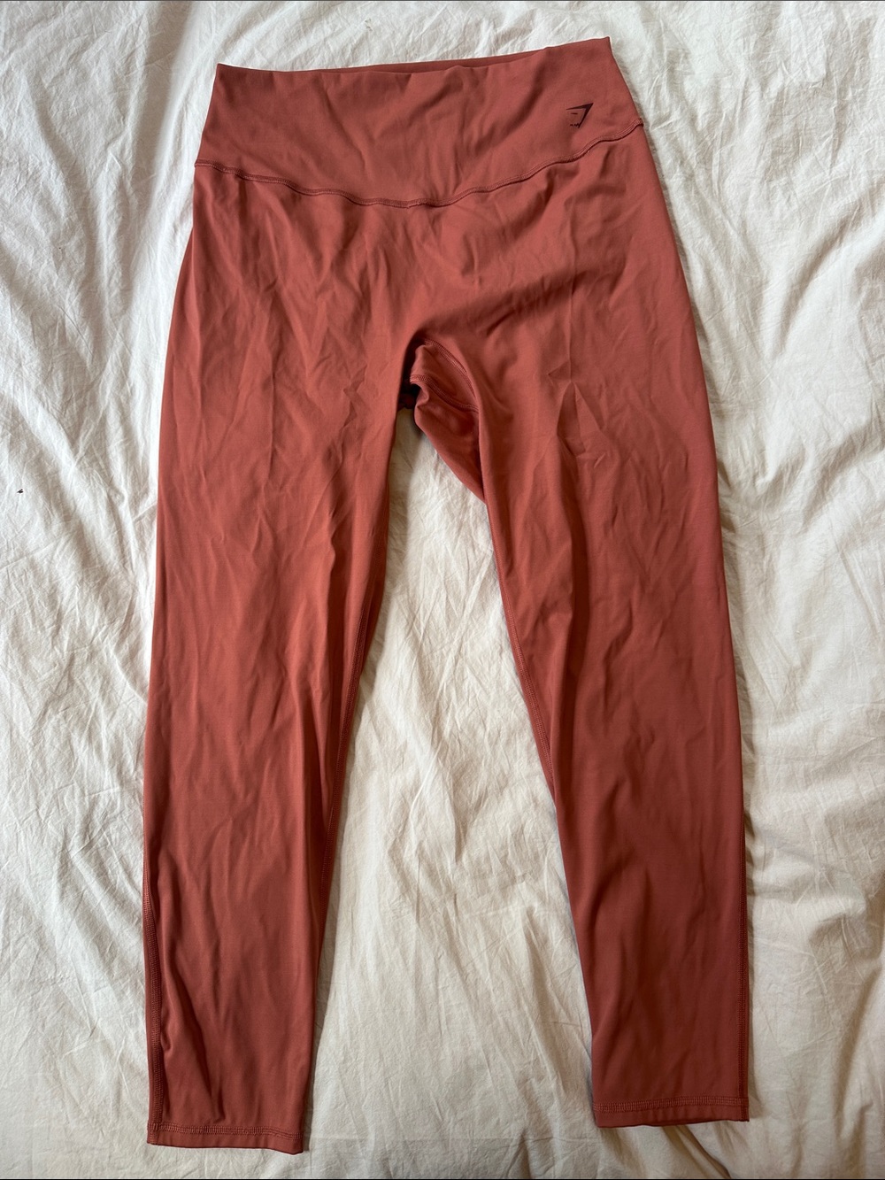 Gymshark High-Waist Rust-Colored Leggings